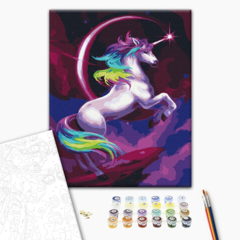 Сказочный радужный единорог