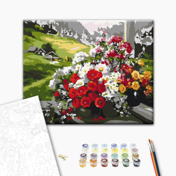 Букеты на окне