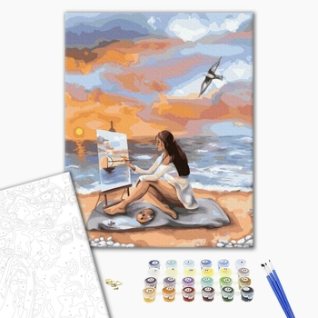 Картина по номерам Люди на картинах - Море натхнення