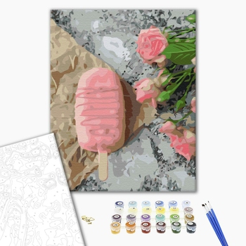 Картина по номерам Натюрморти - Трояндове морозиво