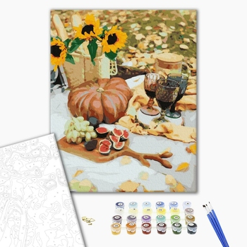 Картина по номерам Натюрморти - Осінній пікнік