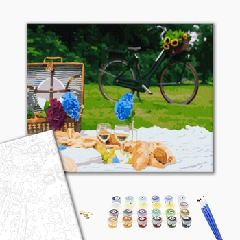 Картина по номерам Натюрморти - Пікнік в парку