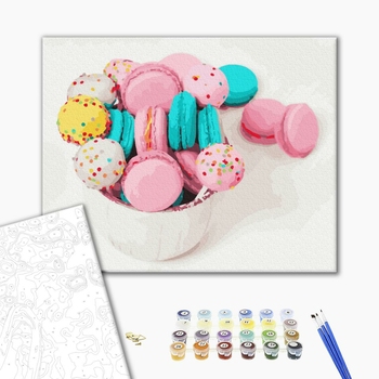 Картина по номерам Натюрморти - Смачні макаруни