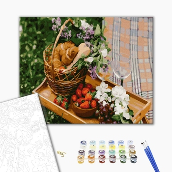 Картина по номерам Натюрморти - Романтичний пікнік