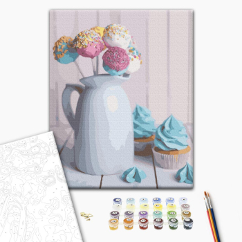 Картина по номерам Натюрморти - Повітряні десерти