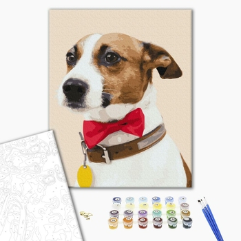 Картина по номерам Тварини, птахи та риби - Собачка чемпіон