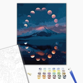 Картина по номерам Пейзажі - Місячне коло