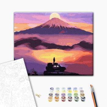 Картина по номерам Пейзажі - Схід сонця в горах