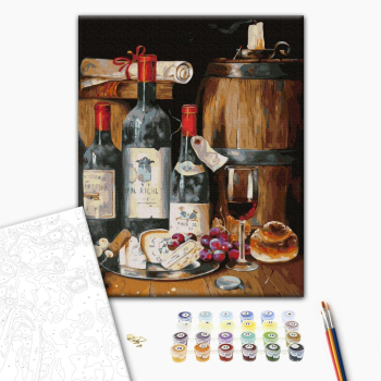 Картина по номерам Чоловічі - Витримане вино