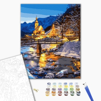 Картина по номерам Пейзажі - Зимова казка