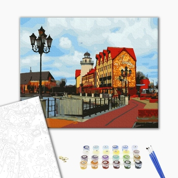 Картина по номерам Города - Вуличка швецького містечка