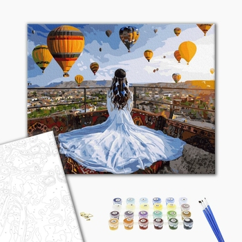 Картина по номерам Пейзажі - Мрійниця в Каппадокії