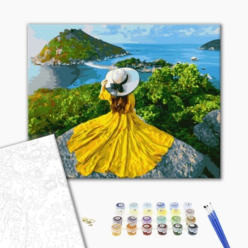 Картина по номерам Люди на картинах - Дівчина-сонце