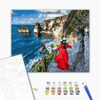 Картина по номерам Люди на картинах - Мандрівниця в Етрета