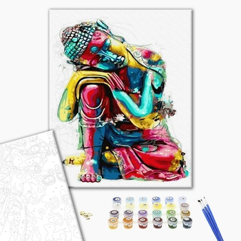 Картина по номерам Східна тематика - Замислений Будда