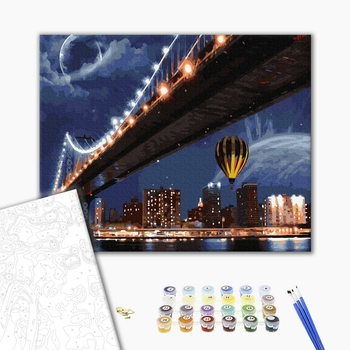 Картина по номерам Города - Вогні нічного міста