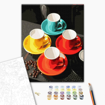 Картина по номерам Натюрморти - Дружнє чаювання