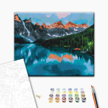 Картина по номерам Пейзажі - Скелясті гори Канади