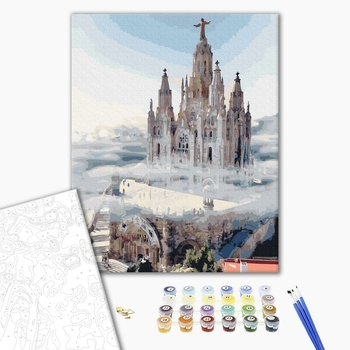 Картина по номерам Пейзажі - Туманний замок