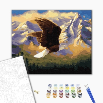 Картина по номерам Тварини, птахи та риби - Гірський орел