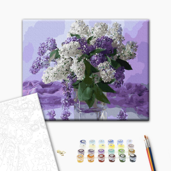 Картина по номерам Квіти - Ніжний бузок