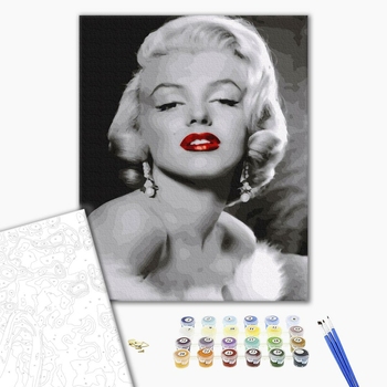 Картина по номерам Люди на картинах - Шикарна Мерілін Монро