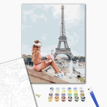 Картина по номерам Люди на картинах - Літом в Парижі