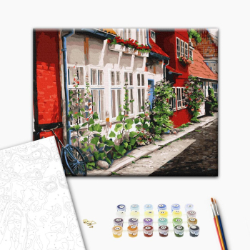 Картина по номерам Города - Мальви під вікном