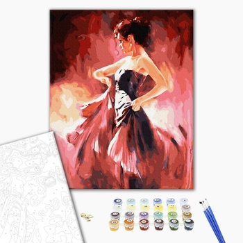 Картина по номерам Люди на картинах - Пристрасна танцівниця