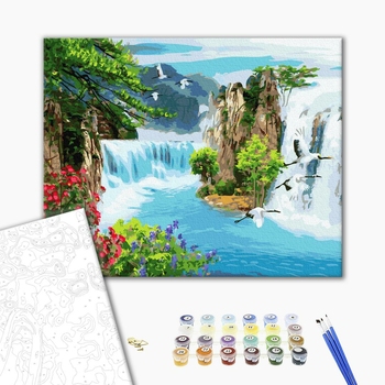 Картина по номерам Природа - Фантастичний водоспад