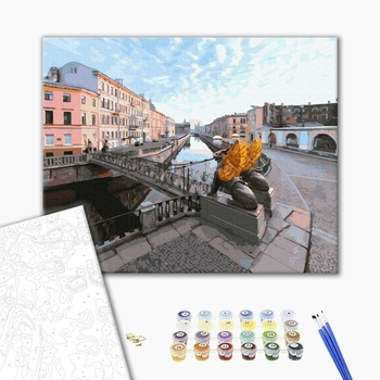 Картина по номерам Города - Погожий день в Петербурзі