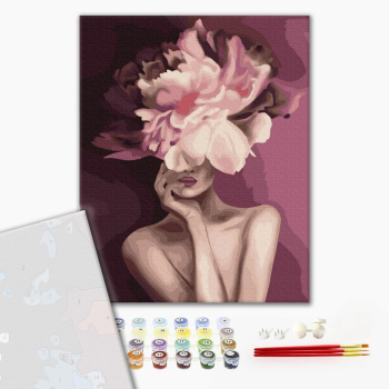 Картина по номерам Преміум картини - Пурпурова квітка