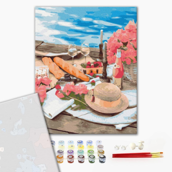 Картина по номерам Преміум картини - Пікнік поруч з морем
