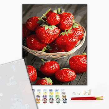 Картина по номерам Преміум картини - Солодка полуниця