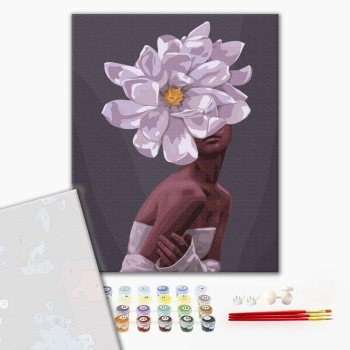 Картина по номерам Преміум картини - В обіймах квітів