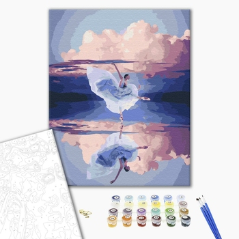 Картина по номерам Люди на картинах - Відображення легкості