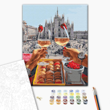 Картина по номерам Авторські колекції - Сніданок в Мілані