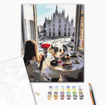 Картина по номерам Люди на картинах - Сніданок в Мілані