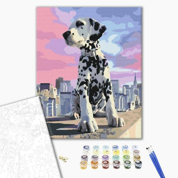 Картина по номерам Тварини, птахи та риби - Далматинець в місті