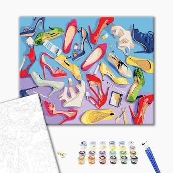 Картина по номерам Для початківців - Туфельки