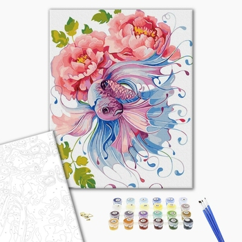 Картина по номерам Авторські колекції - Фантазійні квіти