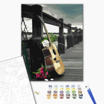 Картина по номерам Для початківців - Гітара романтика