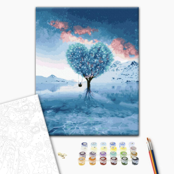 Картина по номерам Романтика - Дерево кохання