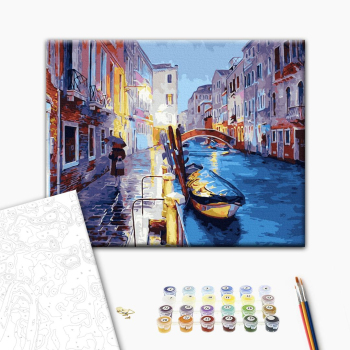 Картина по номерам Города - Вечірній канал Венеції