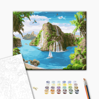 Картина по номерам Природа - Тропічна гавань