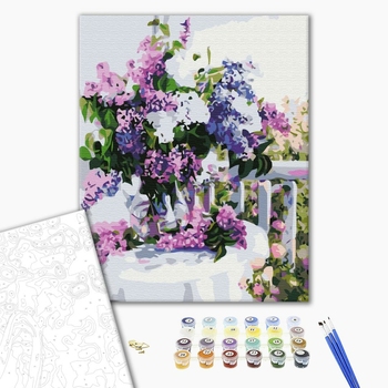 Картина по номерам Квіти - Бузок