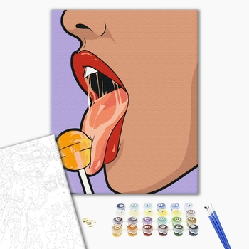 Картина по номерам Поп Арт - Лоллі поп