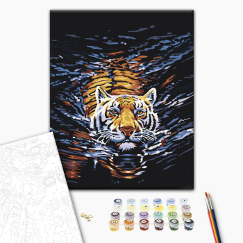 Картина по номерам Тварини, птахи та риби - Тигр плавець