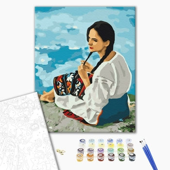 Картина по номерам Люди на картинах - Гуцулка Ксеня