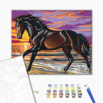 Картина по номерам Тварини, птахи та риби - Буцефал в бігу